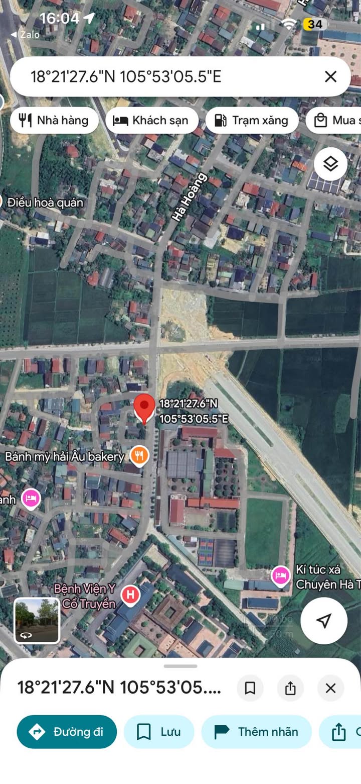 Bán FrontHouse Đường Hà Hoàng, Thành phố Hà Tĩnh 191m² - Mặt tiền đẹp gần trường chuyên