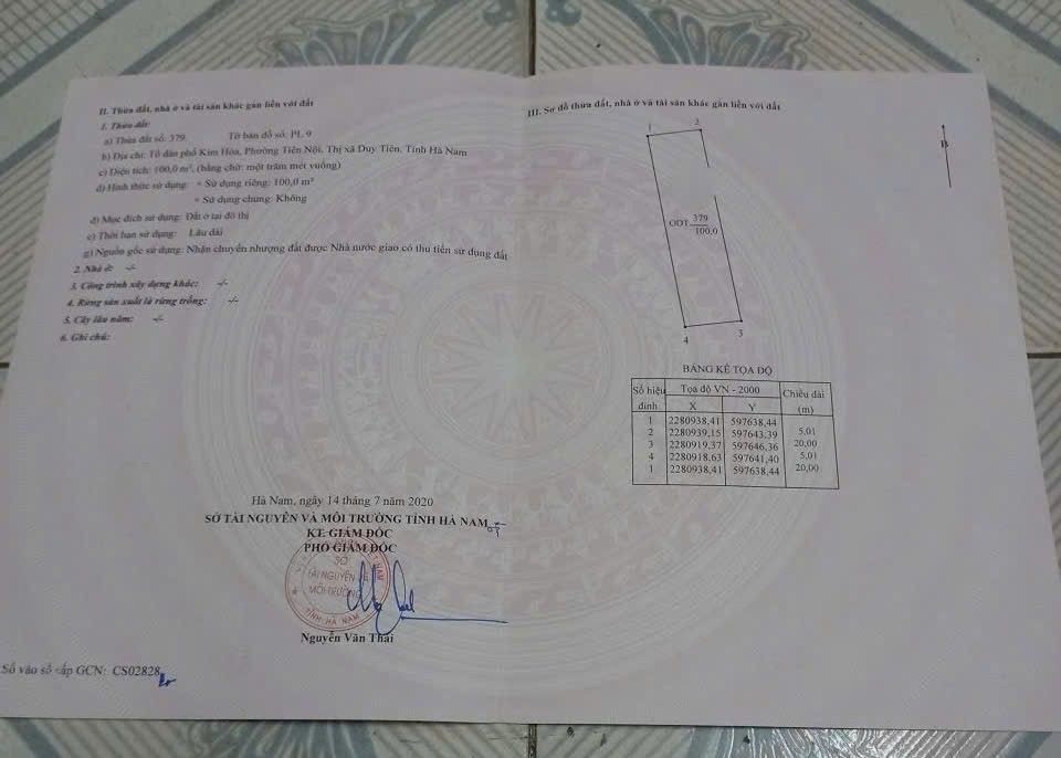 Đất nền Phường Tiên Nội, Duy Tiên 100m² giá chỉ 4 tỷ - Cơ hội đầu tư tuyệt vời!