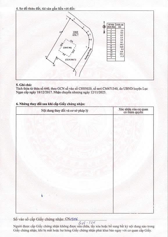 Đất 2 mặt tiền Thôn Biềng, Tân Mộc, Lục Ngạn 656m² giá 600 triệu - Cơ hội đầu tư không thể bỏ lỡ!