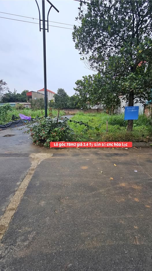 Đất nền thôn Cánh Chủ, xã Hạ Bằng, huyện Thạch Thất, 78m² giá 2,4 tỷ - Đầu tư sinh lời ngay!