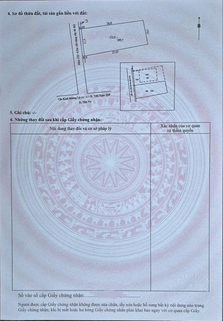 Đất nền Tầm Vu, Cần Thơ 289m² giá 4.5 tỷ - Cơ hội đầu tư sinh lời!