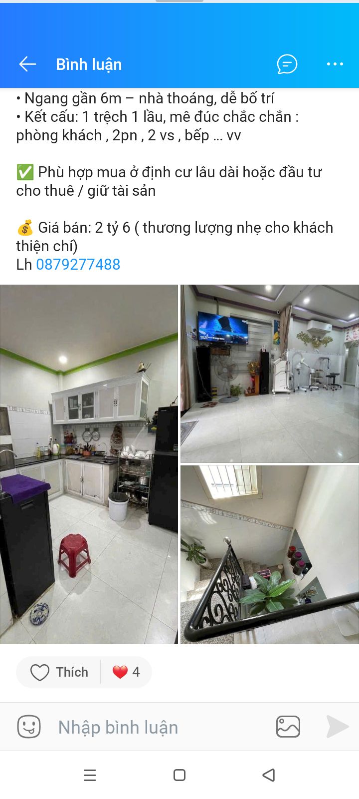 Nhà 1 trệt 1 lầu Phú Trinh 70m² giá 2.6 tỷ - Đầu tư sinh lời, thuận tiện di chuyển!