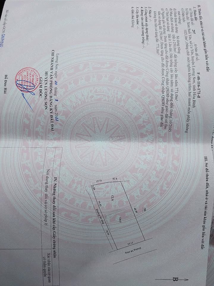 Đất thổ cư Suối Yên, Lương Sơn 1.021m² giá chỉ 6.126 tỷ - Đầu tư sinh lời ngay!