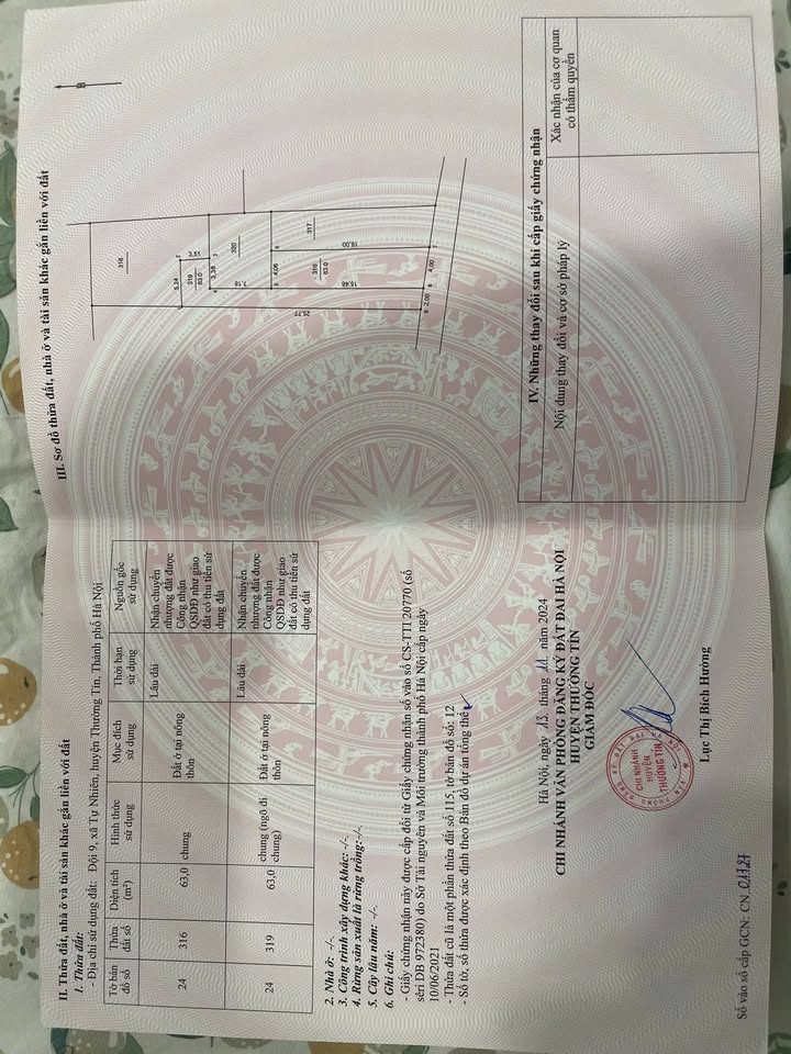 Đất nền 63m² xã Hồng Vân, Thường Tín giá 3 tỷ - Mặt tiền rộng, giao thông thuận tiện!