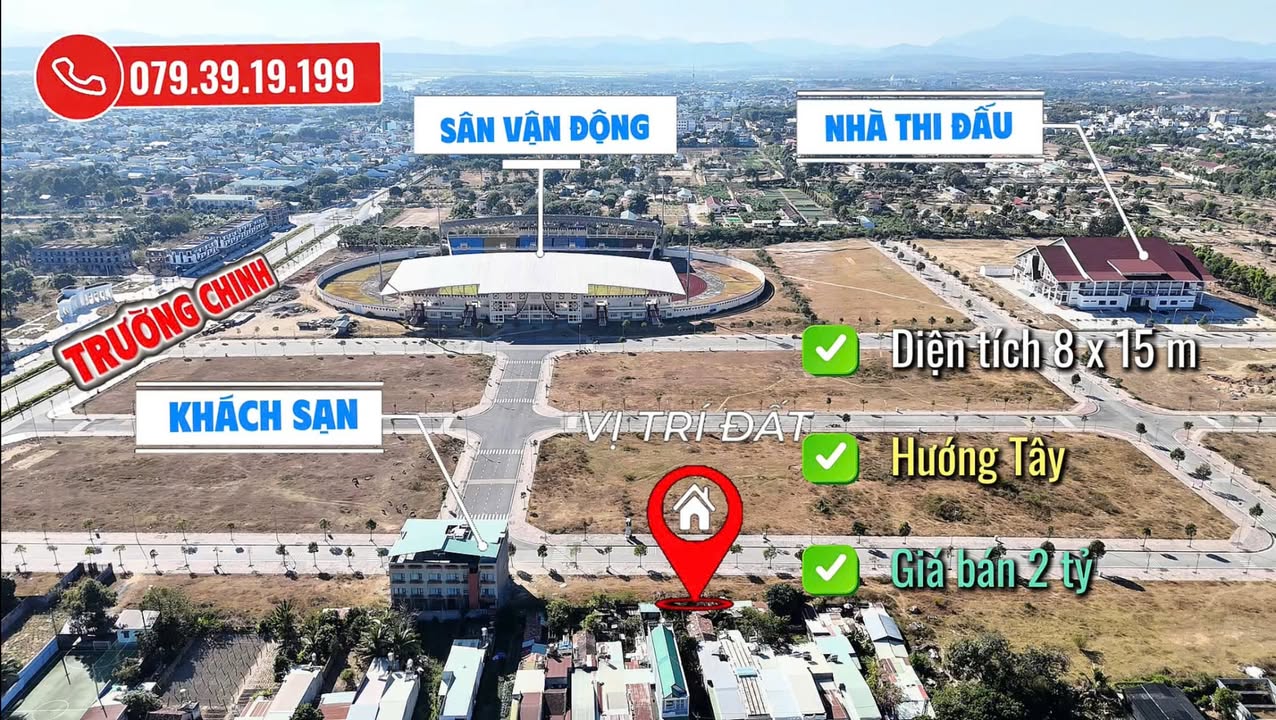 Đất đấu giá Trường Chinh, Kon Tum 120m² giá 2 tỷ - Cơ hội đầu tư giữa lòng thành phố!