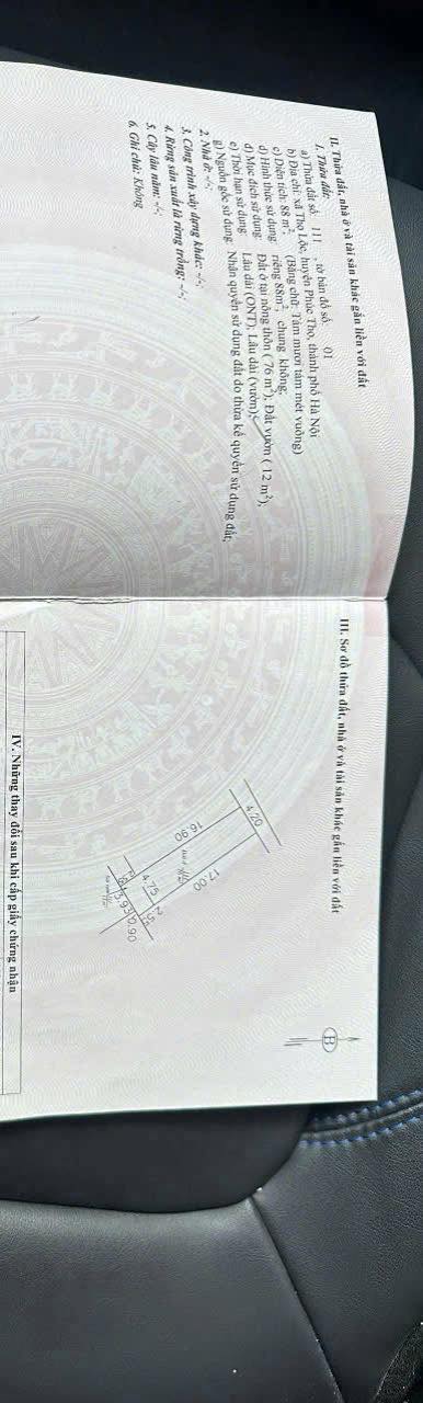 Đất nền Tích Lộc Phúc Thọ 85m² giá chỉ 2x triệu - Nở hậu, ô tô vào tận đất!