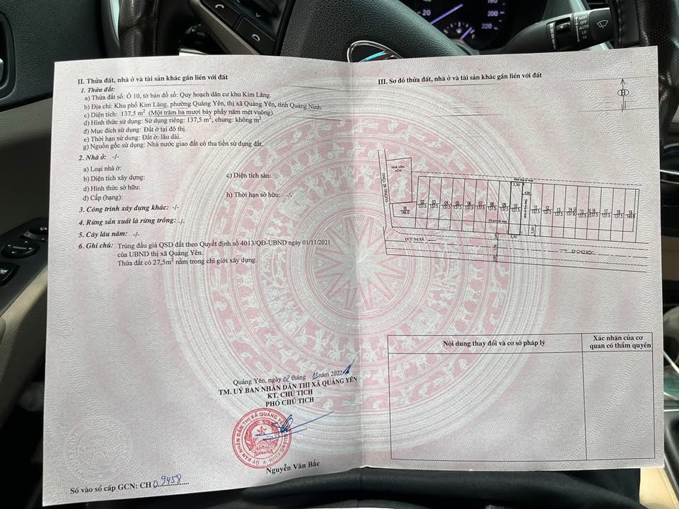 Đất nền Khu Quy Hoạch Kim Lăng, Quảng Yên, 137.5m², Giá chỉ từ 4.6 tỷ!