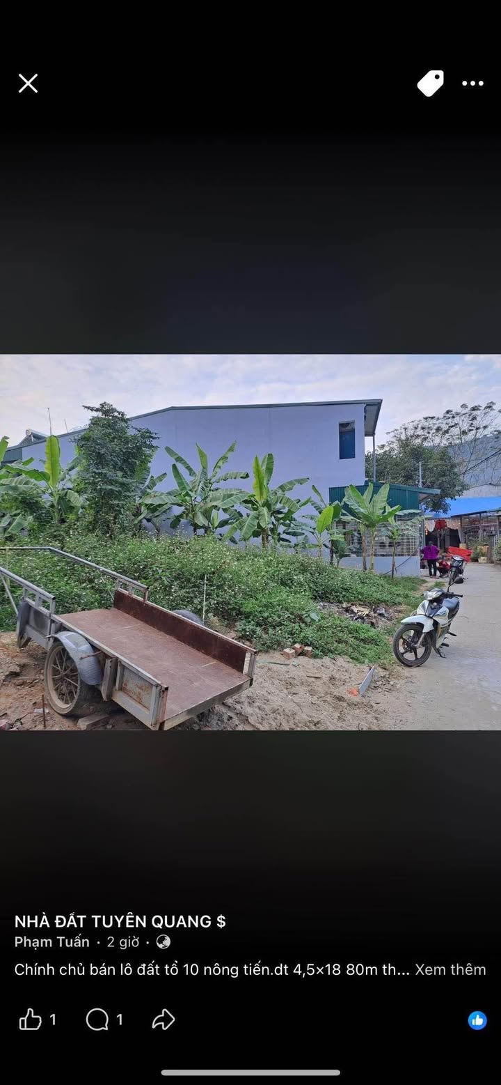 Lô đất Tổ 10 Nông Tiến 90m² giá 8xx triệu - Đường bê tông ô tô vào tận nơi!