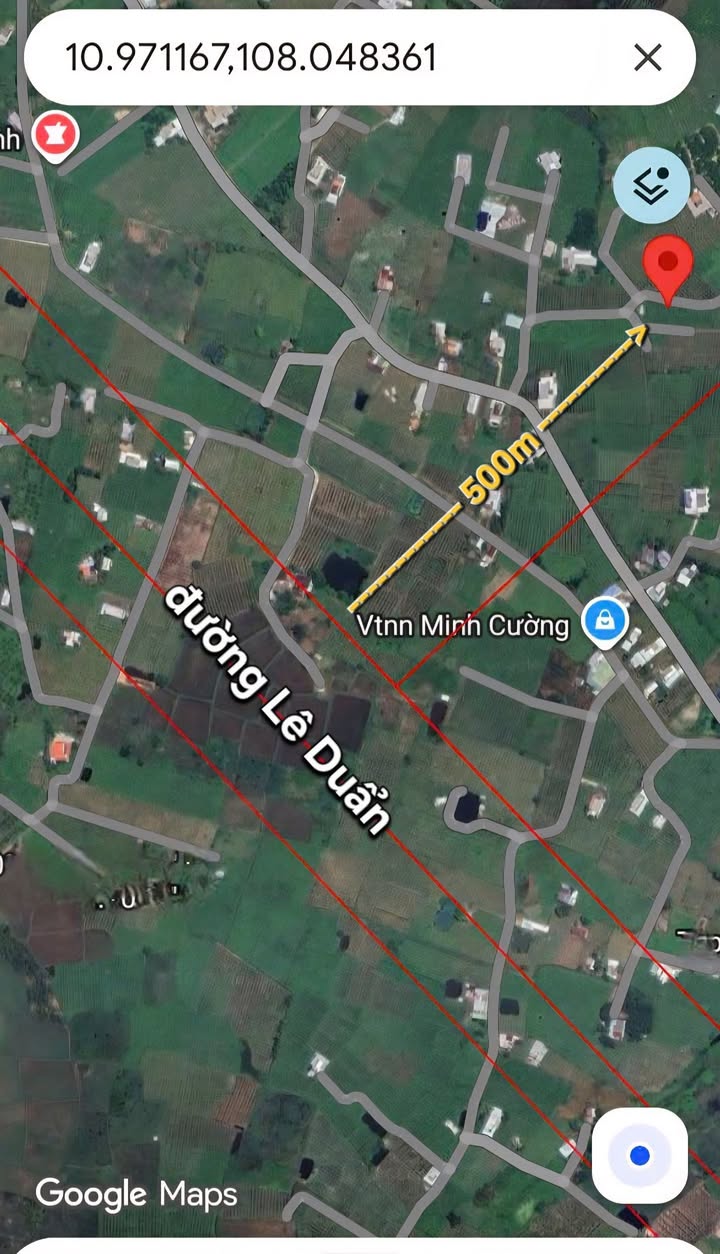 Đất thổ cư 500m² khu tái định cư Hàm Hiệp - Giá chỉ 2.1 tỷ, vị trí tiềm năng!