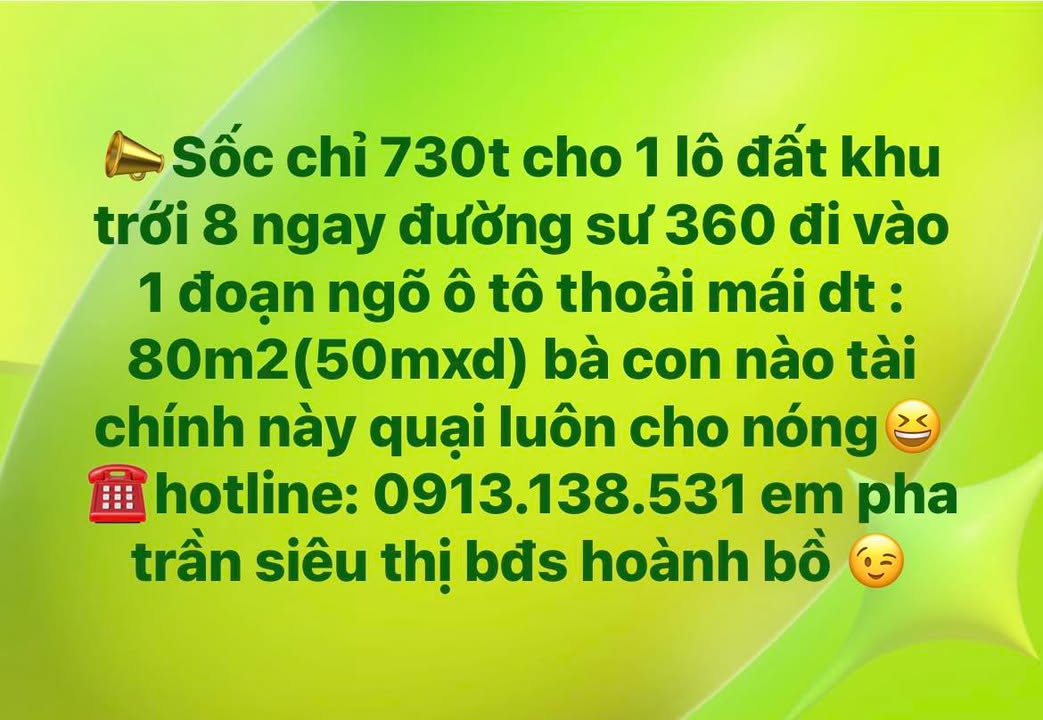 Đất nền Phường Hoành Bồ, Hạ Long 80m² giá 730 triệu - Cơ hội đầu tư không thể bỏ lỡ!