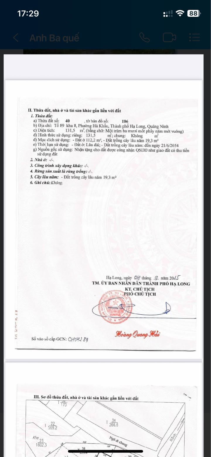 Đất mặt đường Quốc Lộ 18, Hạ Long 131.5m² giá 5.7 tỷ - Hướng Đông đẹp mắt!