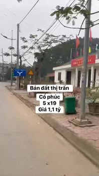 Đất nền trung tâm Thị trấn Cổ Phúc 100m² giá 1 tỷ - Vị trí đắc địa, tiện ích đầy đủ!