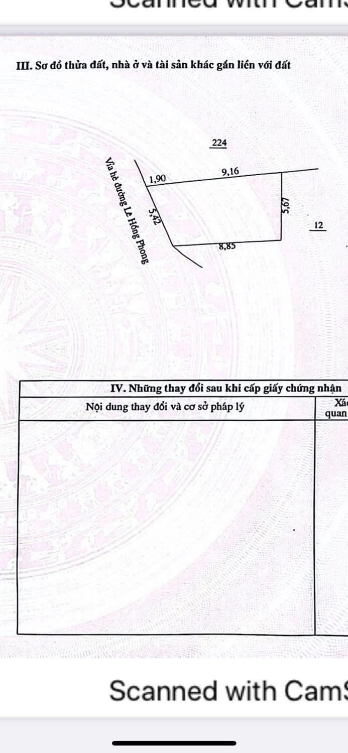 Đất mặt tiền Lê Hồng Phong, 54m², giá 3 tỷ - Cơ hội đầu tư hấp dẫn!
