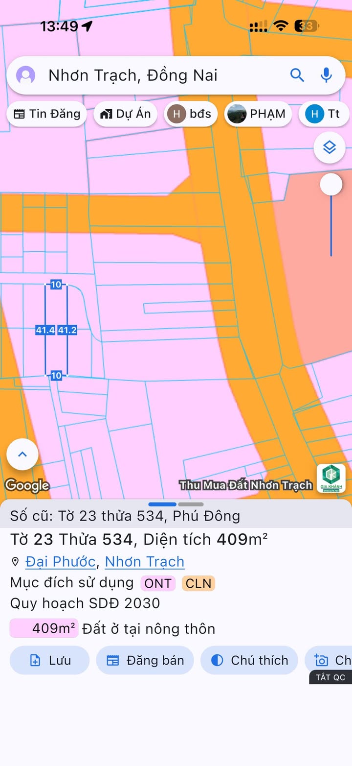 Nhà riêng Huyện Đồng Phú 409m² giá 6 tỷ - Bán gấp mặt tiền đường Hùng Vương!