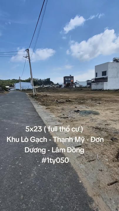 Đất thổ cư Thạnh Mỹ, Đơn Dương 115m² giá 1.05 tỷ - Vị trí đắc địa và yên tĩnh!