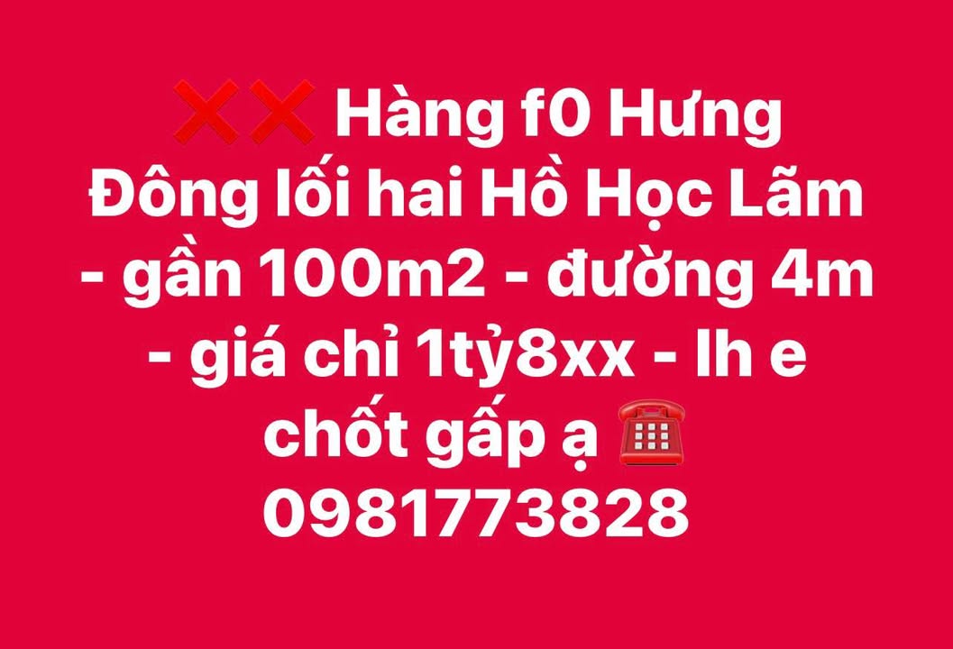 Đất nền Hưng Chính, Thành phố Vinh 100m² giá 1.8 tỷ - Đầu tư sinh lời ngay!
