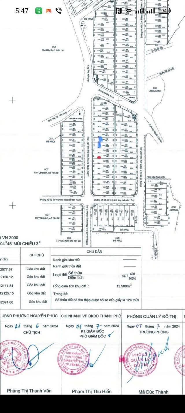 Đất nền TDC Xuân Lan, Yên Bái 100m² giá chỉ 700 triệu - Sổ đỏ chính chủ, pháp lý rõ ràng!