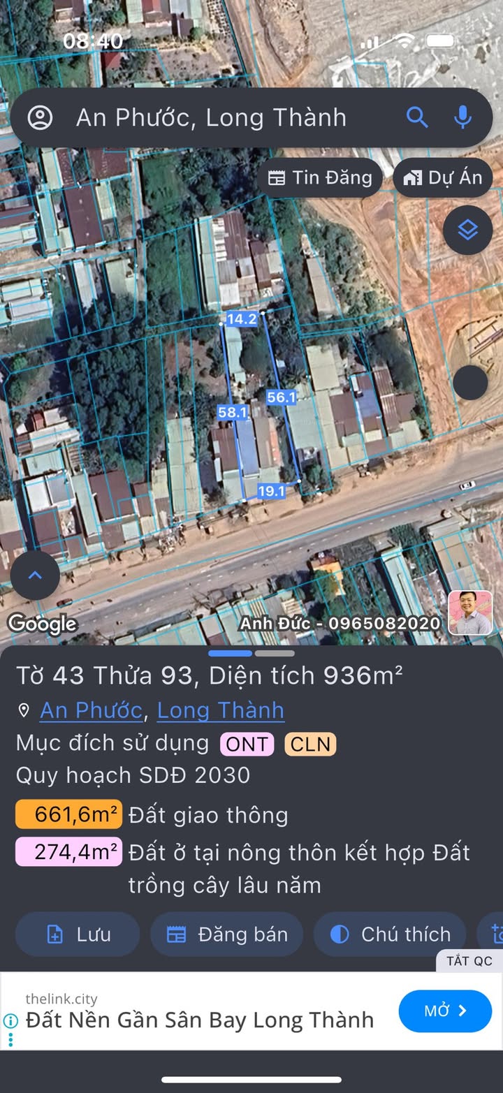 Đất mặt tiền 936m² xã An Phước - Hơn 13 tỷ, đầu tư sinh lời!