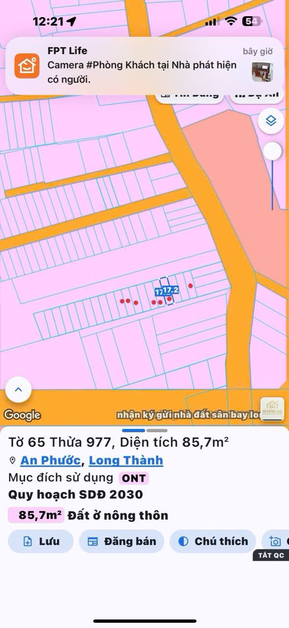 Đất thổ cư ấp 3 An Phước 86m² giá 1.6 tỷ - Đầu tư sinh lời ngay!