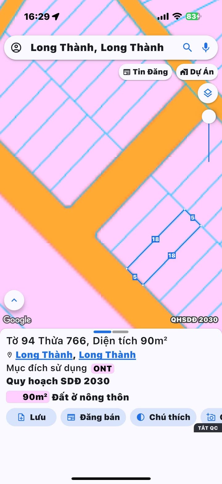 Đất nền gần KCN Lộc An, 90m² chỉ 1.3 tỷ - Cơ hội đầu tư tuyệt vời!