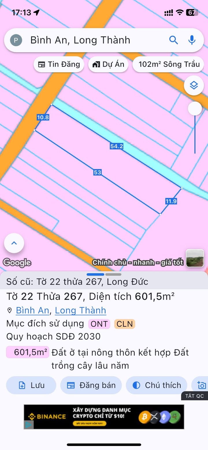Đất thổ cư 601m² tại khu 77h Long Thành - Cơ hội đầu tư sinh lời!