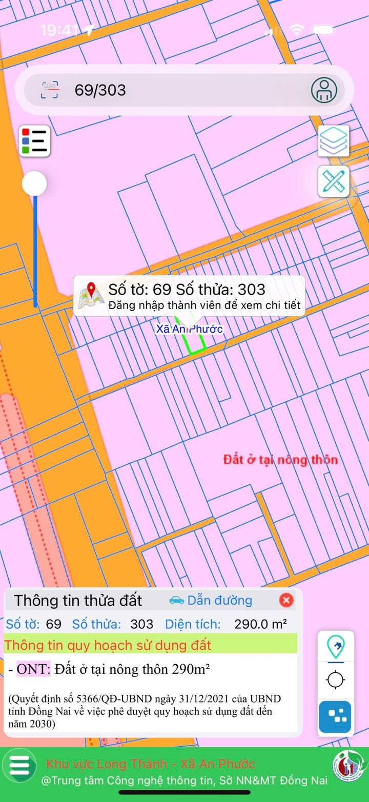 Đất 290m² tại ấp 3, xã An Phước, giá 5 tỷ - Cơ hội đầu tư tuyệt vời!