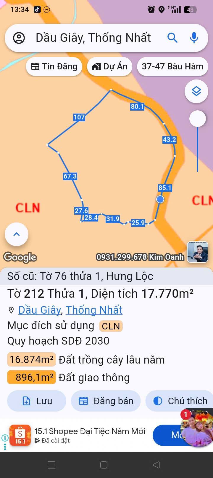 Đất nền Hưng Lộc 18,000m² giá thỏa thuận - Tiềm năng đầu tư lớn!