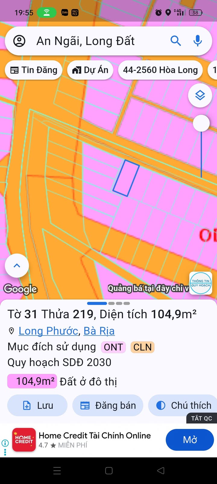 Đất nền khu Gia Phát, Hương Lộ 2, 105m² giá 1.9 tỷ - Cơ hội đầu tư sinh lợi!