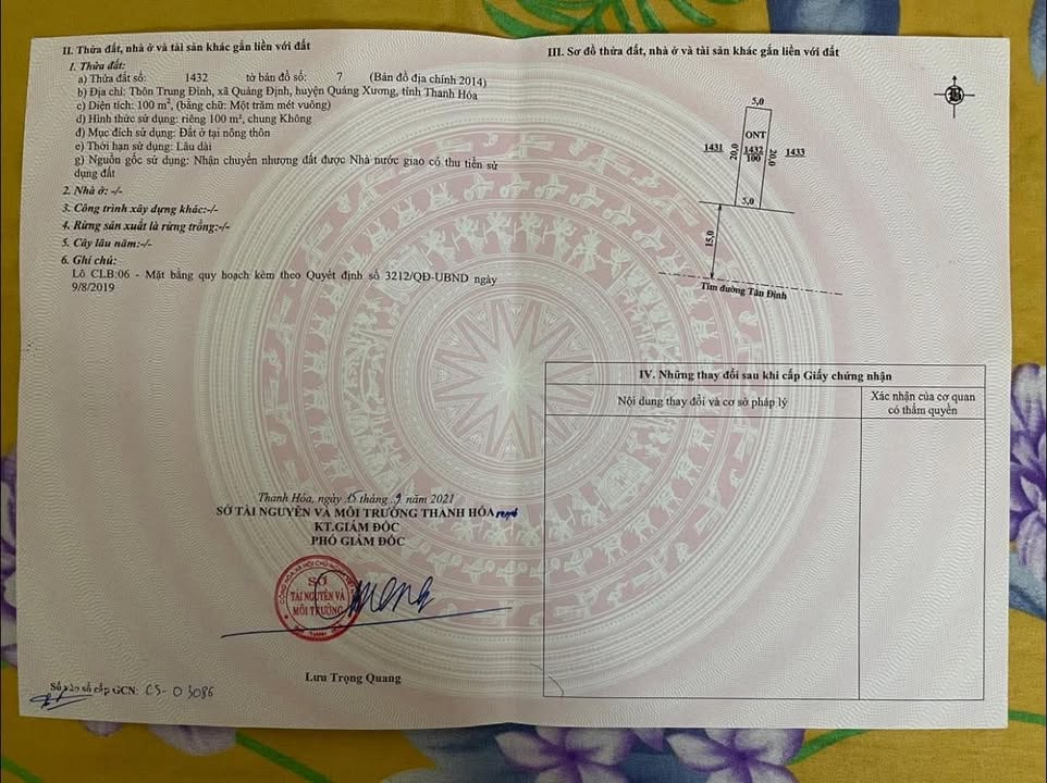 Đất nền Tân Định Cát 100m² - Mặt đường 15m, giá thỏa thuận!