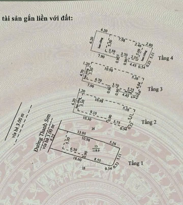 Nhà 4 tầng Thanh Sơn 118m² giá 16.5 tỷ - Thang máy hiện đại, chính chủ!