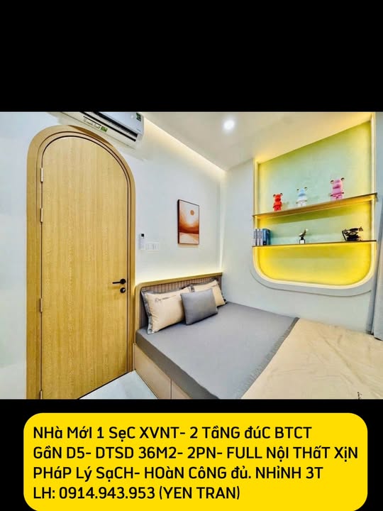 Nhà 2 tầng Xô Viết Nghệ Tĩnh 36m² giá 3 tỷ - Full nội thất sang trọng!