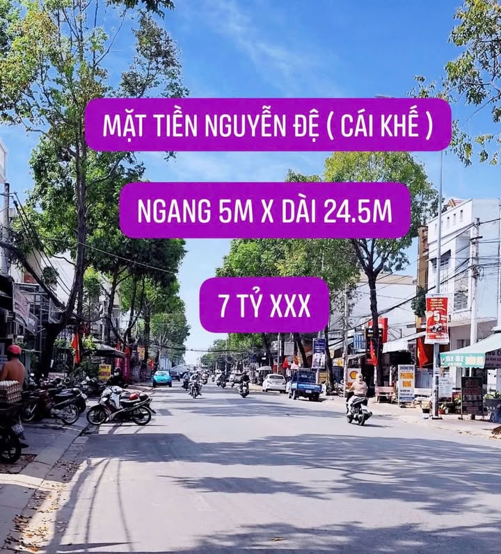 Bán nhà mặt tiền Nguyễn Đệ, P. Cái Khế, Cần Thơ 123m² giá 7.x tỷ - Kinh doanh sầm uất!