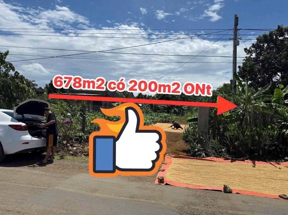 Đất mặt tiền đường DT643 cũ, Vân Hòa, 678m² giá 990 triệu - Cơ hội đầu tư hấp dẫn!
