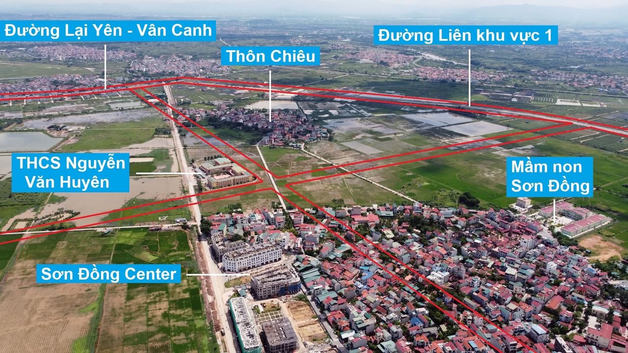 Đất nền Sơn Đồng, Hoài Đức 100m² giá chỉ từ 6 tỷ - Cơ hội đầu tư sinh lời!