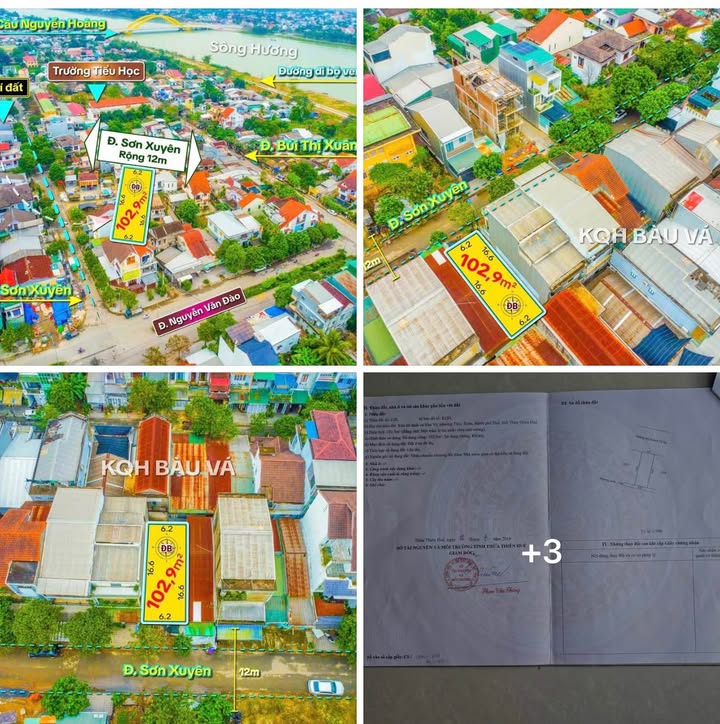 Đất mặt tiền Nguyễn Văn Đào, KQH Bàu Vá 102.9m² giá 3.6 tỷ - Đầu tư sinh lời hấp dẫn!