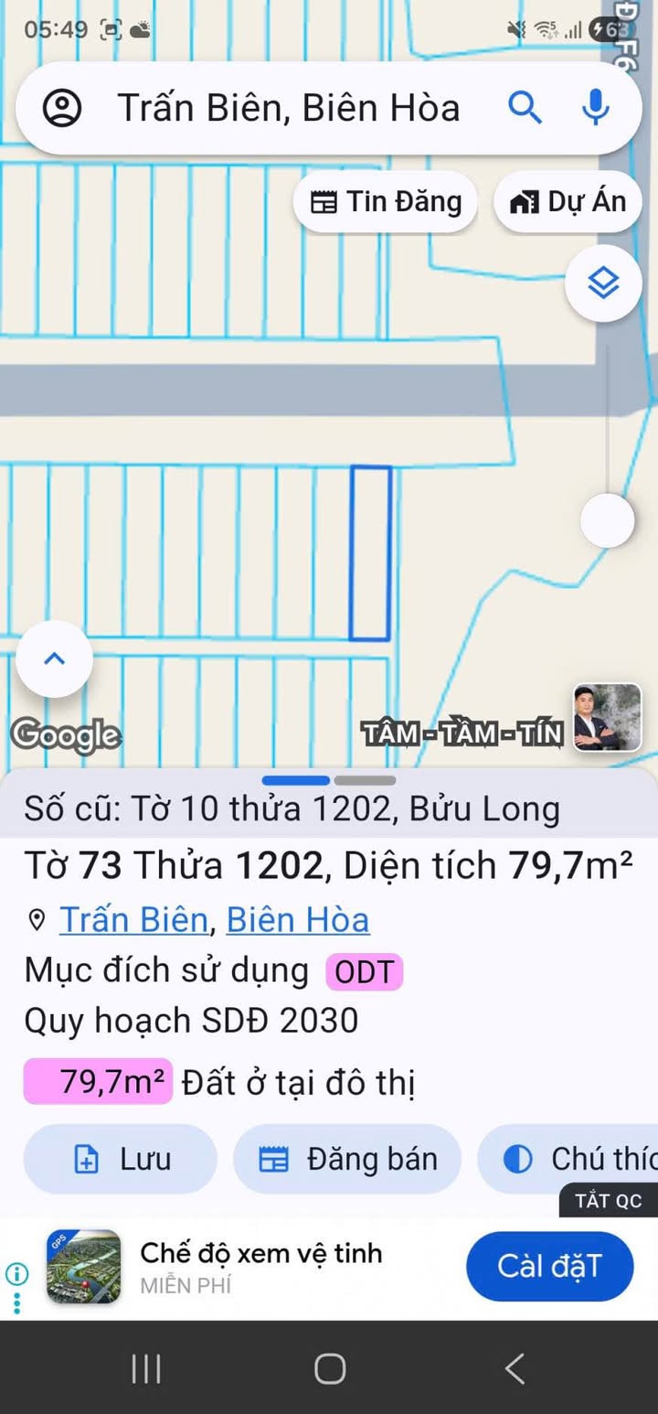 Lô Đất 2 Mặt Tiền Đường F7 KDC Bửu Long 3, 80m² - Chính Chủ Bán Gấp!