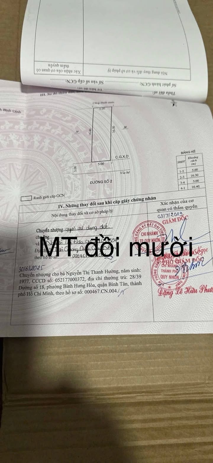 Đất mặt tiền Đồi Mười, Nhơn Phú 82m² giá 2.2 tỷ - Cơ hội đầu tư hiếm có!