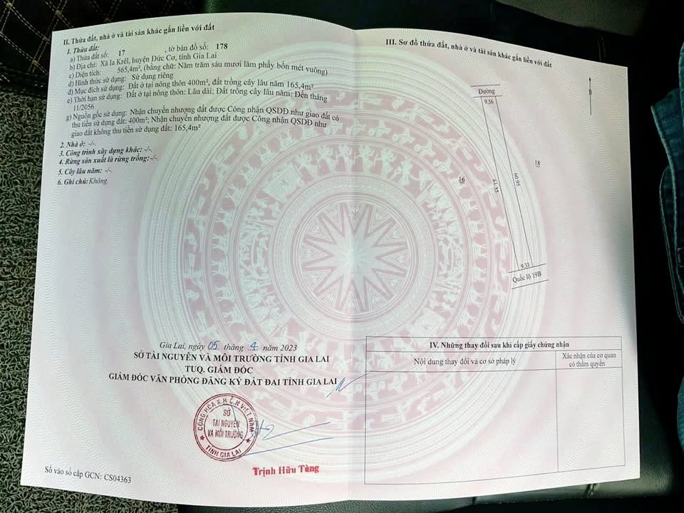 Đất nền 540m² tại Đức Cơ, Gia Lai - Chỉ 1 tỷ - Mặt tiền rộng, gần tiện ích!