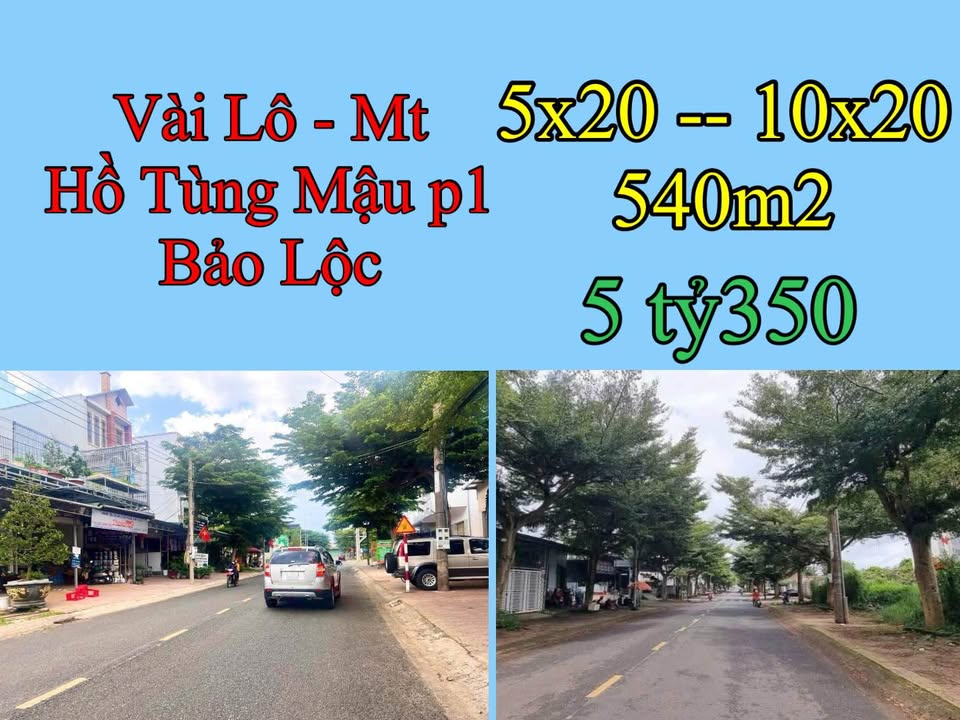 Đất nền Chợ Mới Bảo Lộc 100m² giá 5.35 tỷ - Đầu tư sinh lời ngay!