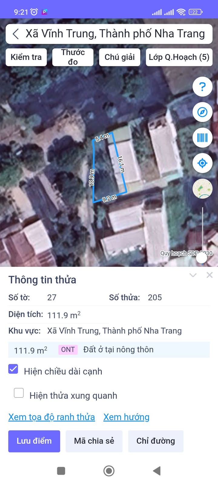 Đất nền Võ Dõng - Vĩnh Trung 111.9m² giá 1.55 tỷ - Cơ hội đầu tư hấp dẫn!