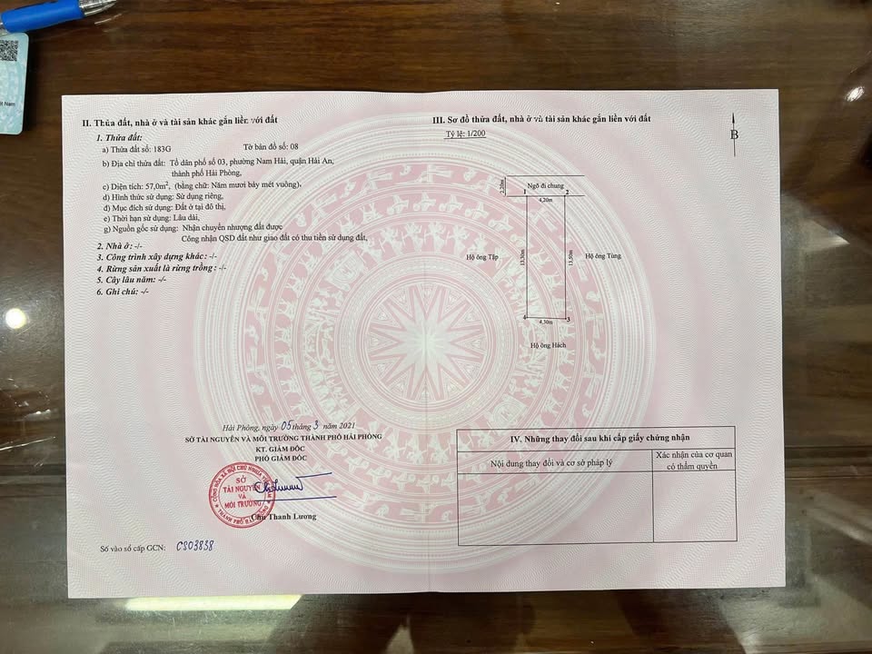 Đất thổ cư Phường Nam Hải 57m² giá 1.7 tỷ - Hướng Bắc, ô tô đỗ gần!