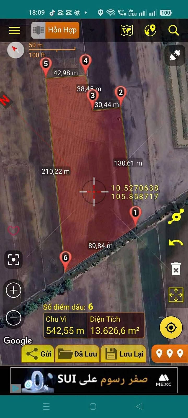 Đất ruộng Thị trấn Mỹ An 12.750,5m² giá 4,03 tỷ - Cơ hội đầu tư hấp dẫn!