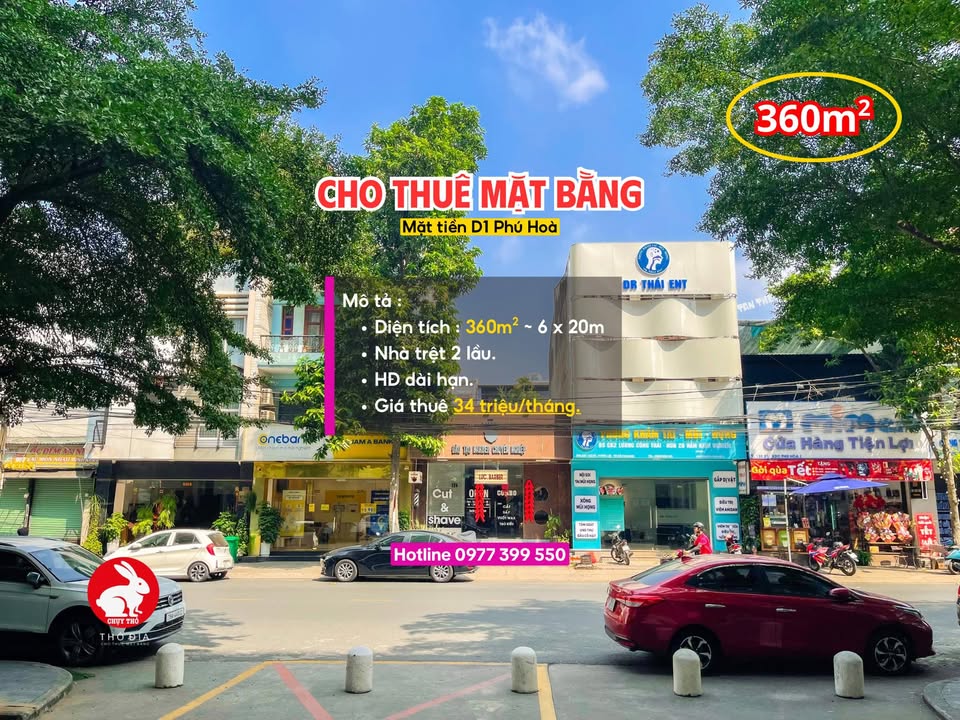 Cho thuê mặt bằng nhà 3 tầng 360m² tại Phú Lợi, Thủ Dầu Một - Vị trí đắc địa, thuận tiện kinh doanh!