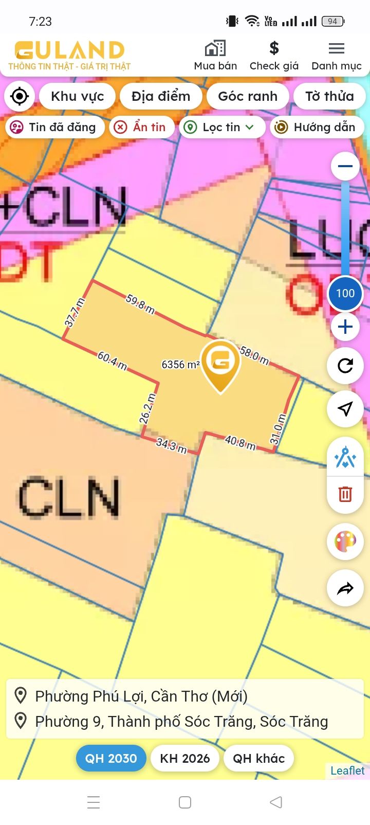 Đất nền 7000m² tại Phú Lợi, Cần Thơ - Giá chỉ 400 triệu, đầu tư sinh lời!