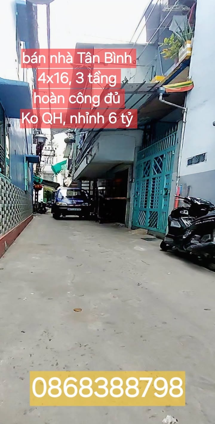 Nhà phố Tân Bình 64m² giá 6 tỷ - Vị trí đẹp, tiện kinh doanh!