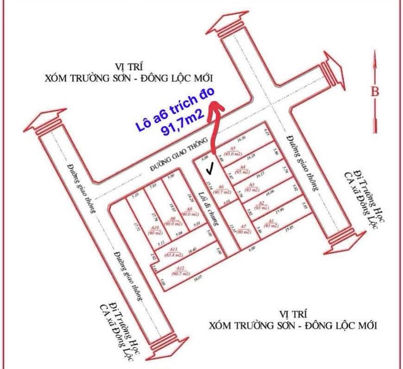 Đất ở Nghi Trường, Nghi Lộc 91.7m² giá 1.14 tỷ - Lô góc 2 mặt thoáng lý tưởng!