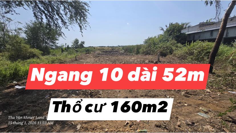 Đất thổ cư mặt tiền Tl914, xã Long Hữu, 160m² giá chỉ 980 triệu - Cơ hội đầu tư tuyệt vời!