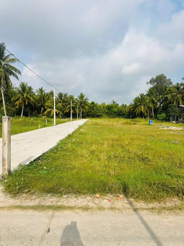 Đất thổ cư 115m² vị trí góc 2 mặt tiền đường bê tông Hòa Lợi - Trà Vinh giá chỉ 200 triệu