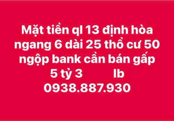 FrontHouse Quốc lộ 13, Thủ Dầu Một 150m² giá 5.3 tỷ - Cần bán gấp!