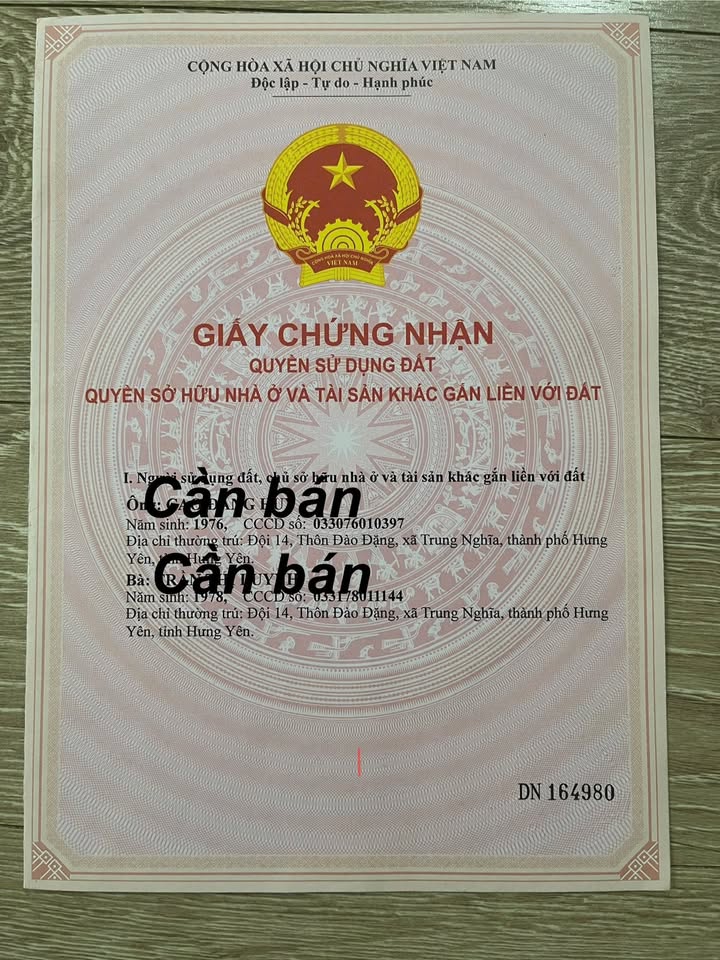 Đất thổ cư 131m² tại ngã tư chợ đầu, TP Hưng Yên - Giá chỉ 1.8 tỷ!